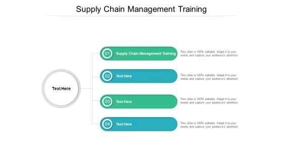 Supply Chain Management Training Ppt PowerPoint Presentation Inspiration Infographics Cpb