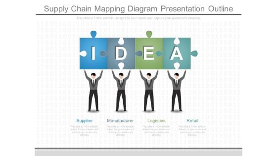 Supply Chain Mapping Diagram Presentation Outline