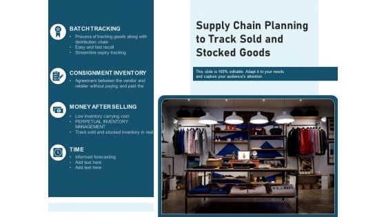 Supply Chain Planning To Track Sold And Stocked Goods Ppt PowerPoint Presentation File Shapes PDF