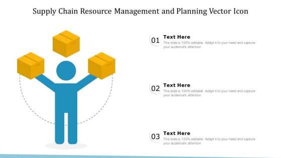 Supply Chain Resource Management And Planning Vector Icon Ppt PowerPoint Presentation File Good PDF