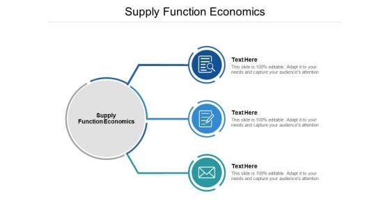 Supply Function Economics Ppt PowerPoint Presentation Portfolio Topics Cpb