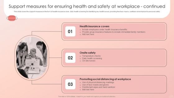 Support Measures For Ensuring Health And Safety At Workplace Improving HRM Process Inspiration PDF