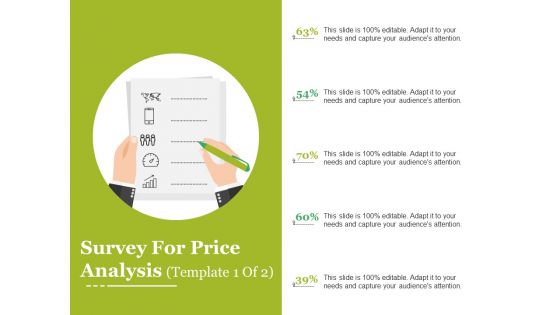 Survey For Price Analysis Template 2 Ppt PowerPoint Presentation Infographics Brochure