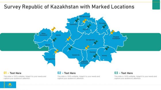 Survey Republic Of Kazakhstan With Marked Locations Guidelines PDF