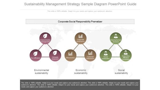 Sustainability Management Strategy Sample Diagram Powerpoint Guide