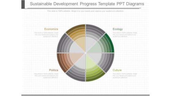 Sustainable Development Progress Template Ppt Diagrams