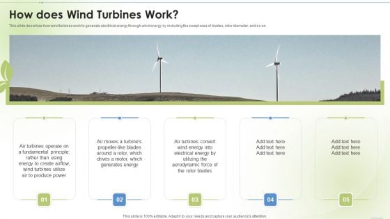 Sustainable Energy How Does Wind Turbines Work Ppt PowerPoint Presentation Outline Show PDF Sustainable Energy How Does Wind Turbines Work Ppt PowerPoint Presentation Outline Show PDF