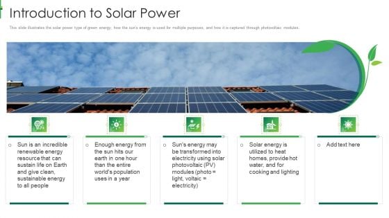 Sustainable Energy Introduction To Solar Power Microsoft PDF