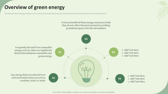 Sustainable Energy Resources Overview Of Green Energy Summary PDF Sustainable Energy Resources Overview Of Green Energy Summary PDF