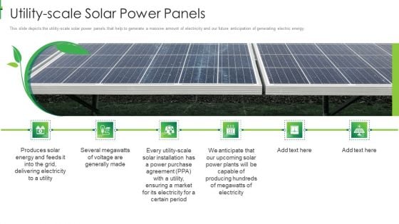 Sustainable Energy Utility Scale Solar Power Panels Information PDF