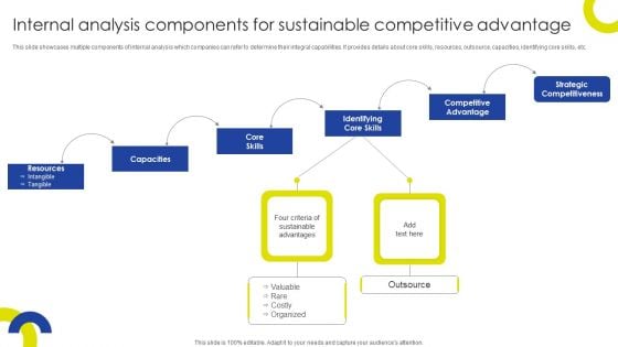 Sustainable Initiatives For Competitive Internal Analysis Components For Sustainable Summary PDF