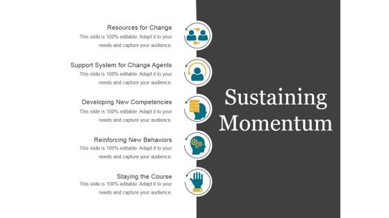 Sustaining Momentum Template 2 Ppt PowerPoint Presentation Infographics