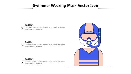 Swimmer Wearing Mask Vector Icon Ppt PowerPoint Presentation Gallery Introduction PDF