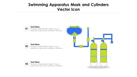 Swimming Apparatus Mask And Cylinders Vector Icon Ppt PowerPoint Presentation File Slide PDF