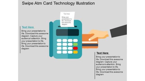 Swipe Atm Card Technology Illustration Powerpoint Templates