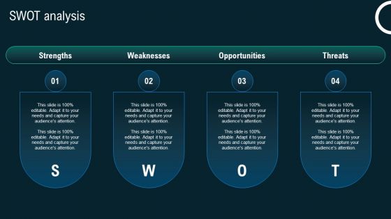 Swot Analysis Business Application Development Playbook Background PDF