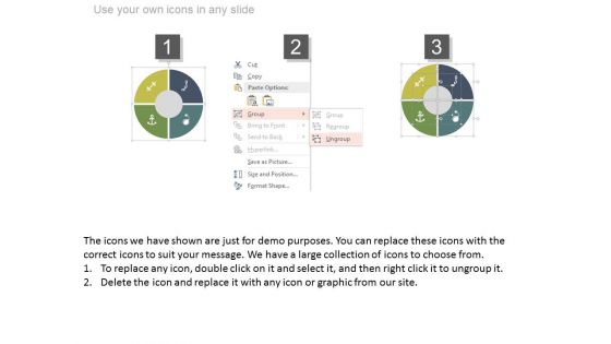 Swot Analysis Diagram With Icons Powerpoint Slides