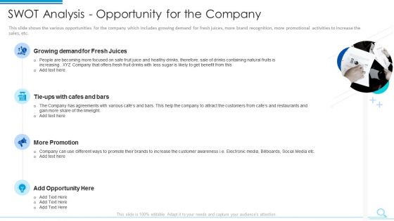 Swot Analysis Opportunity For The Company Formats PDF Swot Analysis Opportunity For The Company Formats PDF