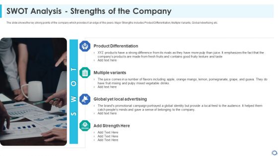 Swot Analysis Strengths Of The Company Graphics PDF