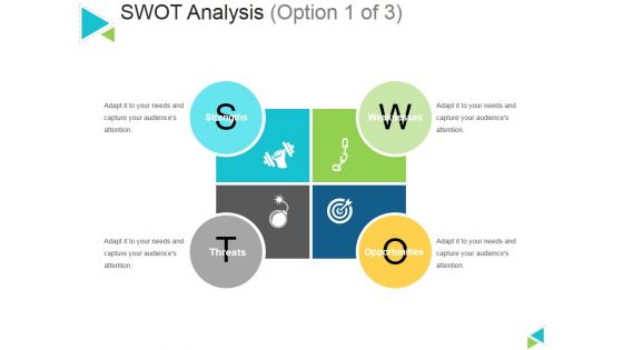 Swot Analysis Template 1 Ppt PowerPoint Presentation Outline Graphics Design