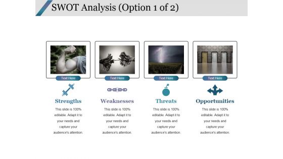 Swot Analysis Template 1 Ppt PowerPoint Presentation Professional File Formats