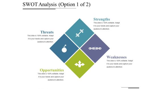 Swot Analysis Template 1 Ppt PowerPoint Presentation Professional Sample