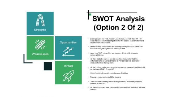 Swot Analysis Template 2 Ppt PowerPoint Presentation Layouts Influencers