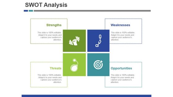 Swot Analysis Template 2 Ppt PowerPoint Presentation Slides Icon