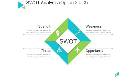 Swot Analysis Template 3 Ppt PowerPoint Presentation Ideas Graphics Tutorials