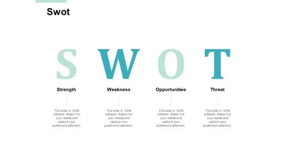 Swot Strength Threat Ppt PowerPoint Presentation File Master Slide