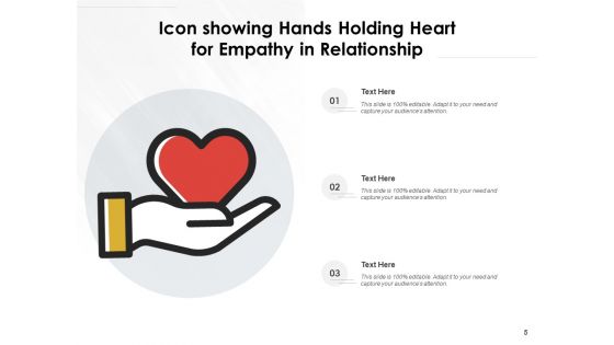 Sympathy Icon Empathy Icon Relationship Ppt PowerPoint Presentation Complete Deck