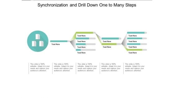 Synchronization And Drill Down One To Many Steps Ppt PowerPoint Presentation Infographics Templates