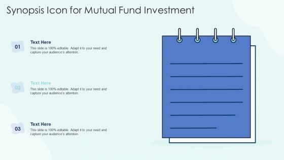 Synopsis Icon For Mutual Fund Investment Elements PDF