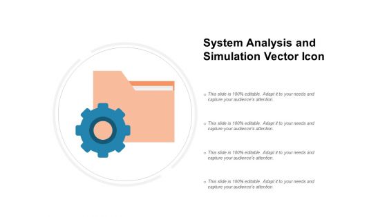 System Analysis And Simulation Vector Icon Ppt PowerPoint Presentation Infographics Pictures
