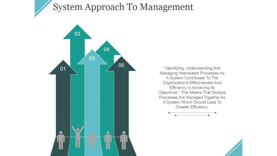 System Approach To Management Ppt PowerPoint Presentation Infographic Template Mockup