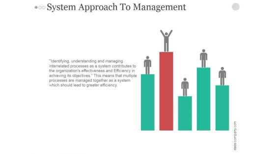 System Approach To Management Ppt PowerPoint Presentation Summary
