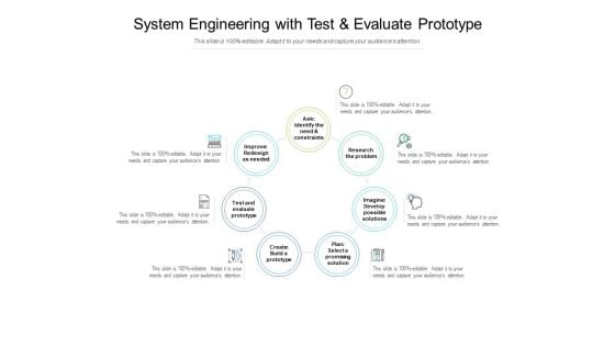 System Engineering With Test And Evaluate Prototype Ppt PowerPoint Presentation Slides Example