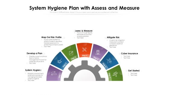 System Hygiene Plan With Assess And Measure Ppt PowerPoint Presentation File Graphics PDF