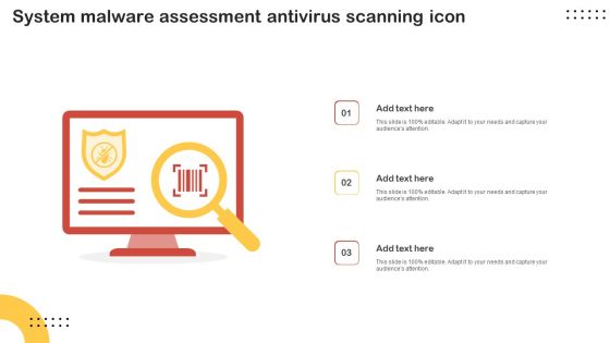 System Malware Assessment Antivirus Scanning Icon Professional PDF