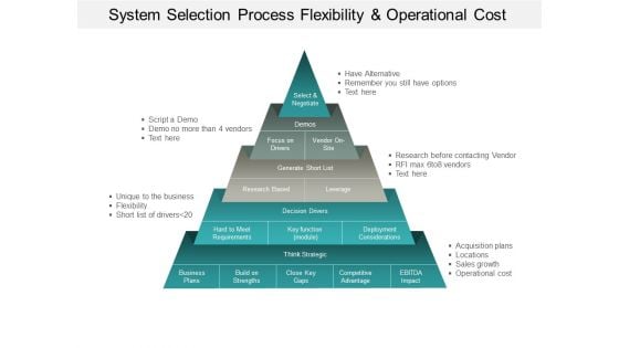 System Selection Process Flexibility And Operational Cost Ppt PowerPoint Presentation Professional Ideas