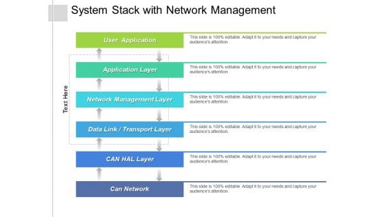 System Stack With Network Management Ppt PowerPoint Presentation Ideas Background Images PDF