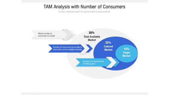 TAM Analysis With Number Of Consumers Ppt PowerPoint Presentation Slides Guide PDF