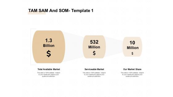 TAM SAM And SOM Ppt Outline Brochure PDF