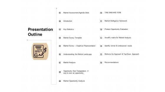 TAM SAM And SOM Presentation Outline Ppt Styles Icons PDF