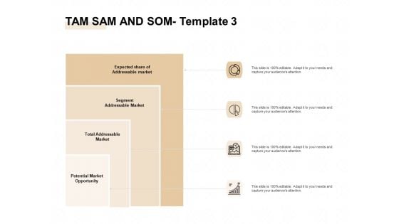 TAM SAM And SOM Segment Ppt Model Visuals PDF