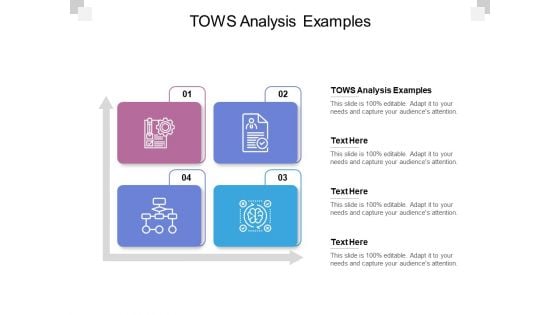 TOWS Analysis Examples Ppt PowerPoint Presentation Ideas Layout Cpb