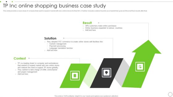 TP Inc Online Shopping Business Case Study Ppt PowerPoint Presentation File Topics PDF
