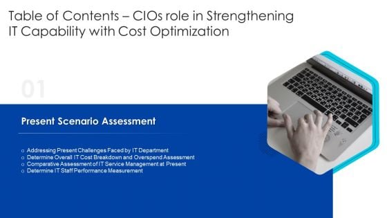 Table Of Content Cios Role In Strengthening IT Capability With Cost Optimization Service Download PDF