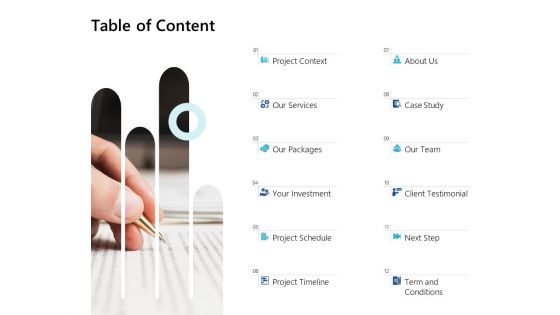 Table Of Content Ppt PowerPoint Presentation Inspiration Picture