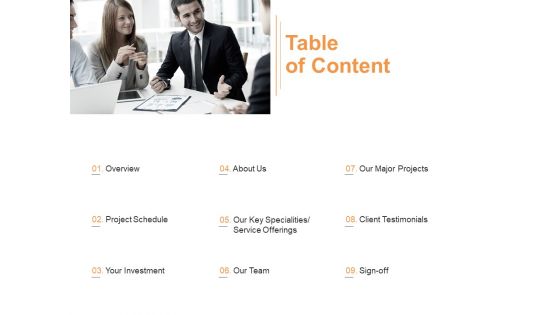 Table Of Content Ppt PowerPoint Presentation Show Aids